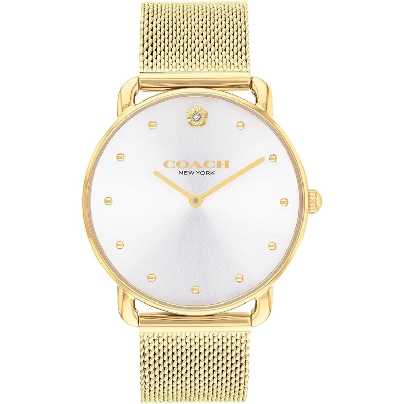 COACH RELOJ DISEÑO ELEGANTE ELLIOT DE CALIDAD PREMIUM CON DETALLE ICONICO RESISTENTE AL AGUA 36MM | ORO - 1