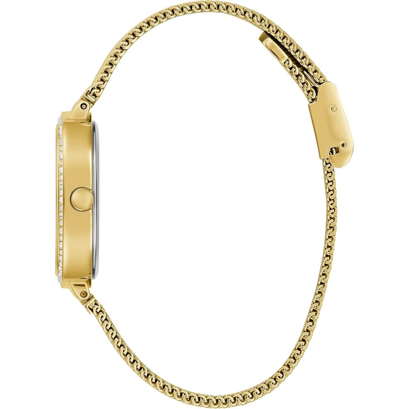 GUESS RELOJ DE PULSERA CUADRADO REDONDEADO | ORO - VERDE - 4