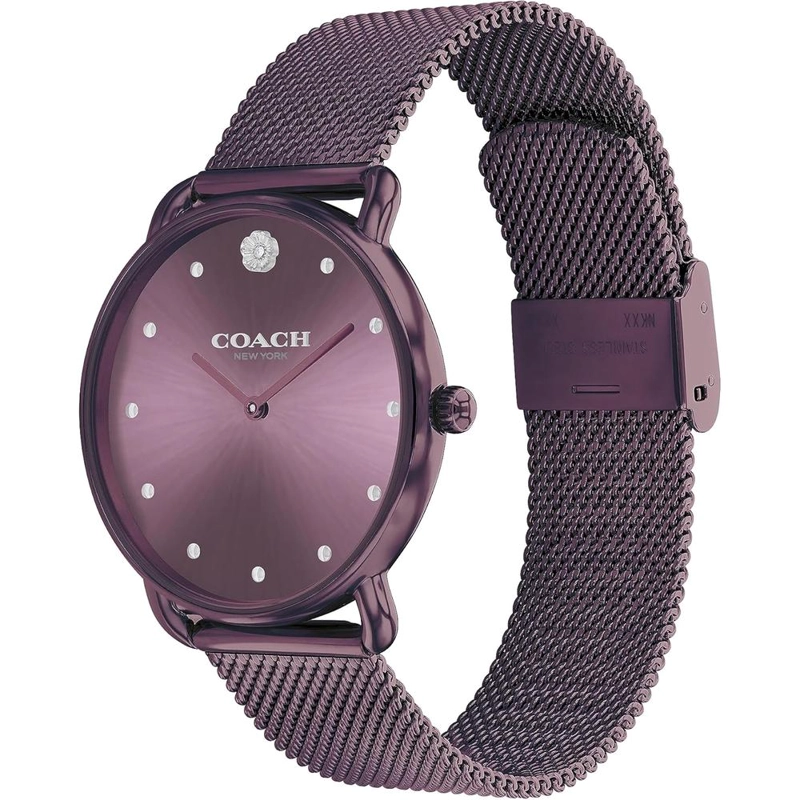 COACH RELOJ ELLIOT DISEÑO ELEGANTE Y MODERNO RESISTENTE AL AGUA DE 36 MM | MORADO - 2