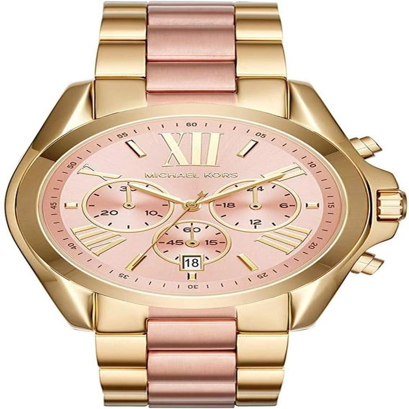 MICHAEL KORS RELOJ BRADSHAW RELOJ CRONÓGRAFO DE ACERO INOXIDABLE DE 43 MM | ORO - 1