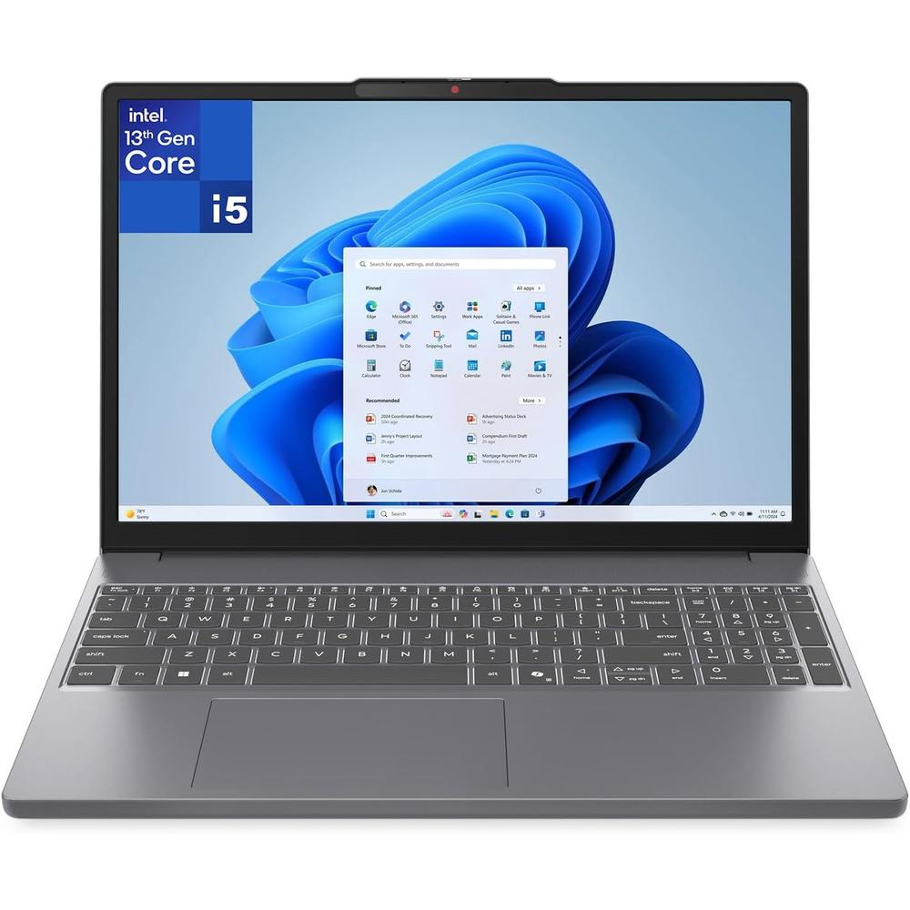 LAPTOP LENOVO IDEAPAD SLIM 3 15' FHD+ INTEL I5-13420H 16GB RAM 512GB SSD-TECLADO INGLES | MOON GREY - 1