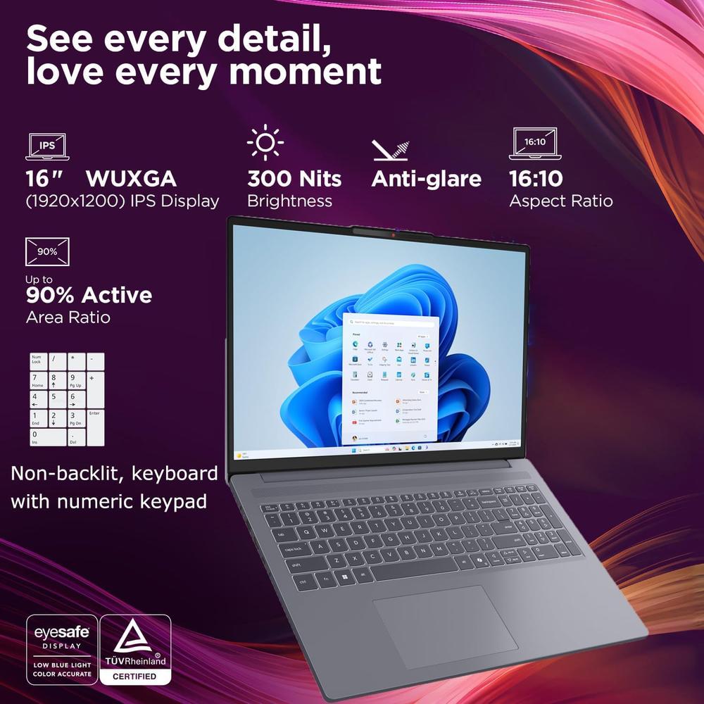 LAPTOP LENOVO IDEAPAD SLIM 3 15' FHD+ INTEL I5-13420H 16GB RAM 512GB SSD-TECLADO INGLES | MOON GREY - 3