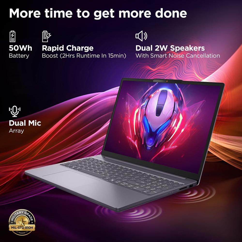 LAPTOP LENOVO IDEAPAD SLIM 3 15' FHD+ INTEL I5-13420H 16GB RAM 512GB SSD-TECLADO INGLES | MOON GREY - 4