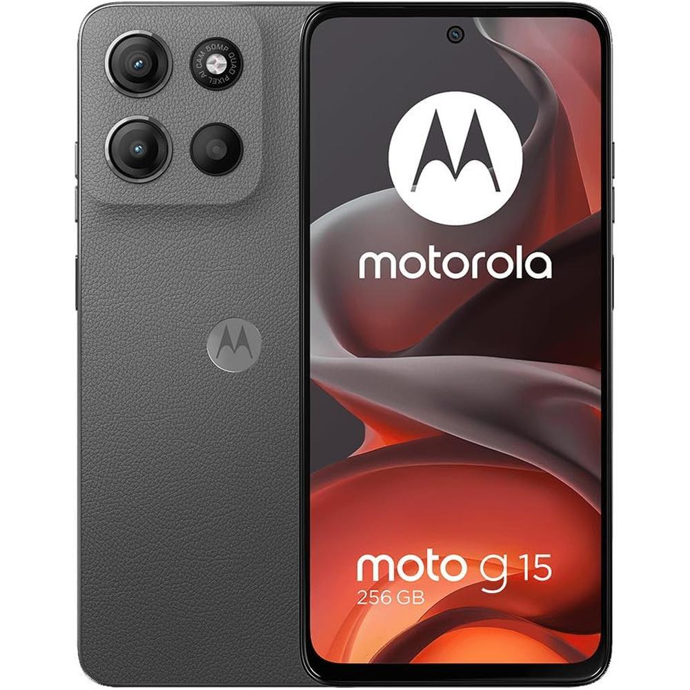 CELULAR MOTOROLA MOTO G15 4G LTE XT2521-2 4GB RAM 256GB DUAL SIM | GRIS - 1