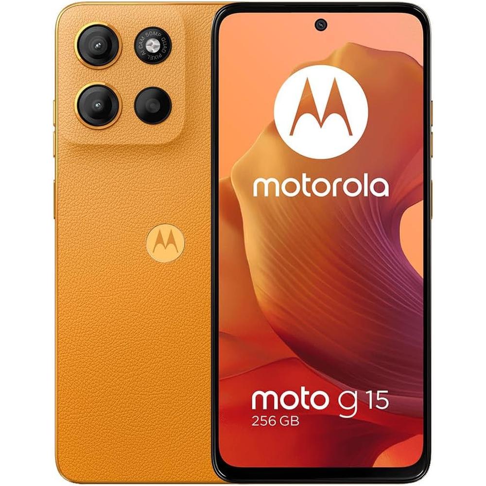 CELULAR MOTOROLA MOTO G15 4G LTE XT2521-2 4GB RAM 256GB DUAL SIM | NARANJA - 1