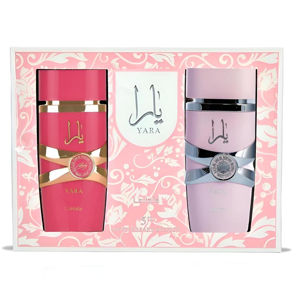 SET DE PERFUME LATTAFA YARA 2 PZS EDP MUJER (YARA + YARA CANDY) 3.4 OZ / 100 ML C/U - 1