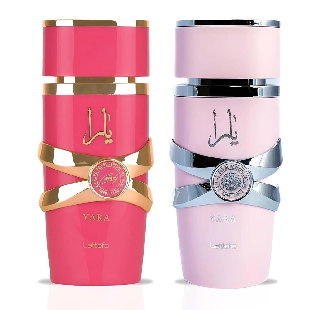 SET DE PERFUME LATTAFA YARA 2 PZS EDP MUJER (YARA + YARA CANDY) 3.4 OZ / 100 ML C/U - 3