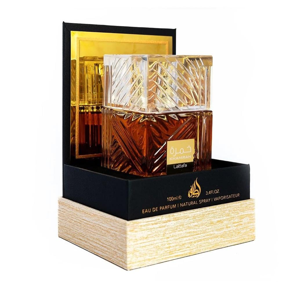 LATTAFA KHAMRAH EAU DE PARFUM - NOTAS DE VAINILLA Y ESPECIAS CÁLIDAS | 100 ML - 2