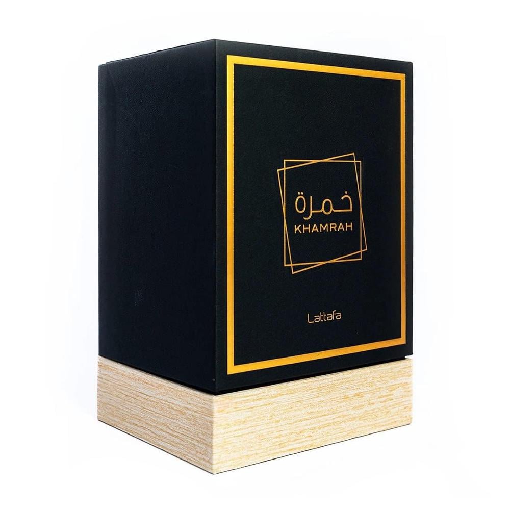 LATTAFA KHAMRAH EAU DE PARFUM - NOTAS DE VAINILLA Y ESPECIAS CÁLIDAS | 100 ML - 3