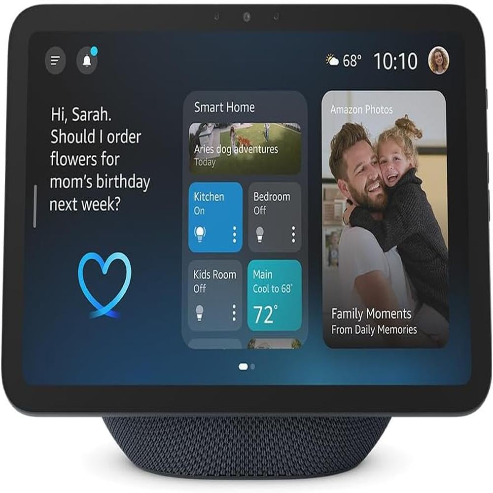 PARLANTE INTELIGENTE AMAZON ECHO SHOW 8 PANTALLA HD 8.7 IN 22 CM CON AUDIO ESPACIAL Y ALEXA+ | GRAFITO - 1
