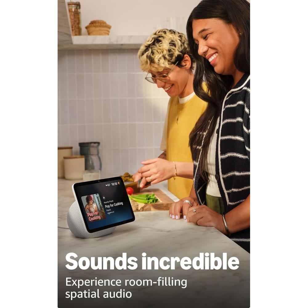 PARLANTE INTELIGENTE AMAZON ECHO SHOW 8 PANTALLA HD 8.7 IN 22 CM CON AUDIO ESPACIAL Y ALEXA+ | GRAFITO - 4
