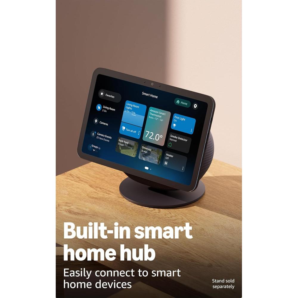PARLANTE INTELIGENTE AMAZON ECHO SHOW 8 PANTALLA HD 8.7 IN 22 CM CON AUDIO ESPACIAL Y ALEXA+ | GRAFITO - 5