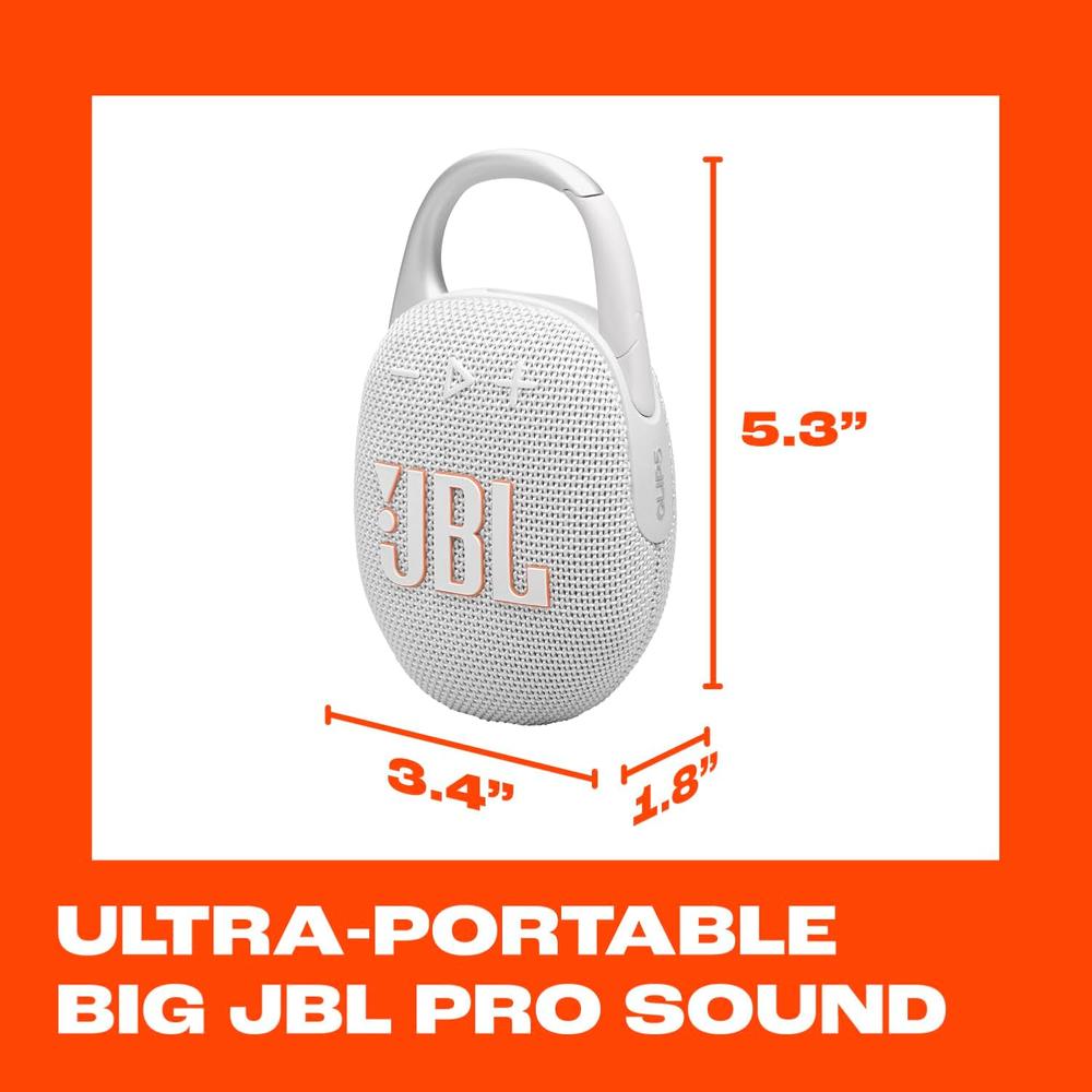 PARLANTE JBL CLIP 5 | BLANCO - 5