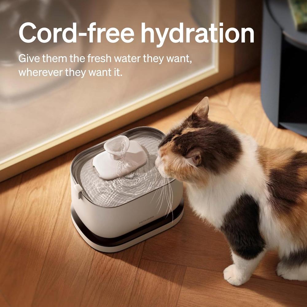 FUENTE DE AGUA PARA GATOS PETLIBRO DOCKSTREAM INALÁMBRICA 2.5 L - 2