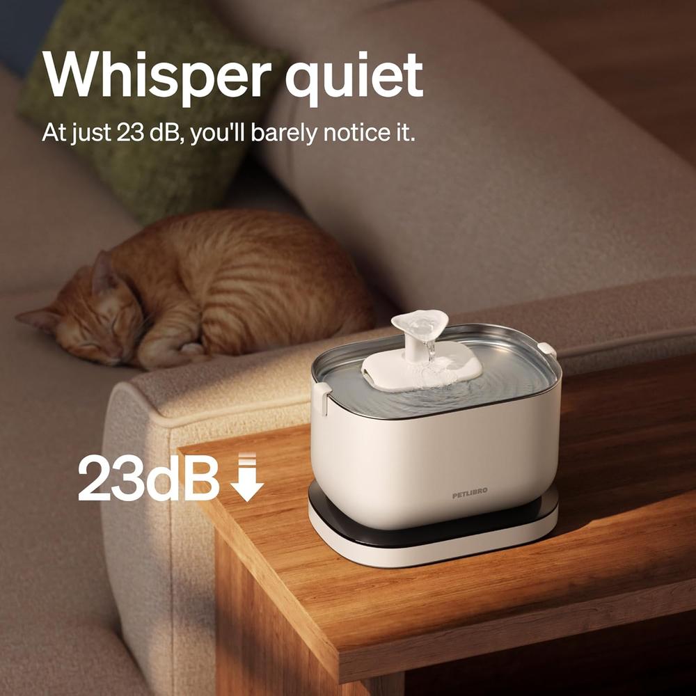 FUENTE DE AGUA PARA GATOS PETLIBRO DOCKSTREAM INALÁMBRICA 2.5 L - 5