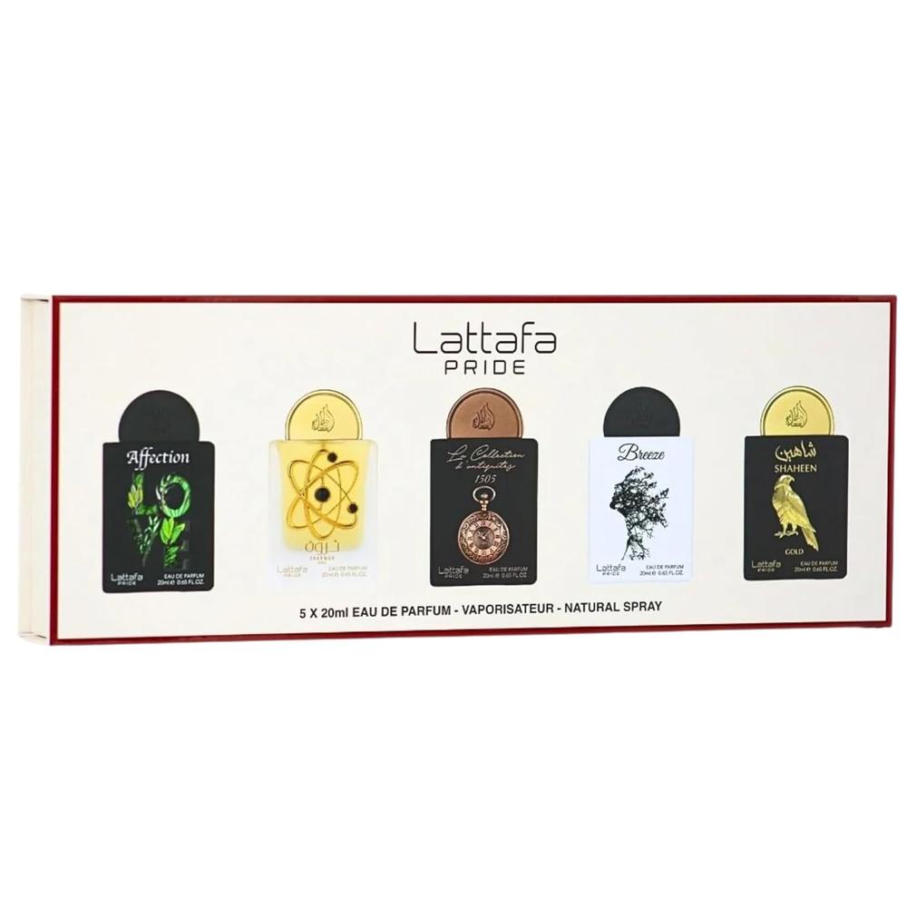 SET DE PERFUME LATTAFA PRIDE COLECCIÓN 1 EDP PACK 5 20 ML C/U - 1