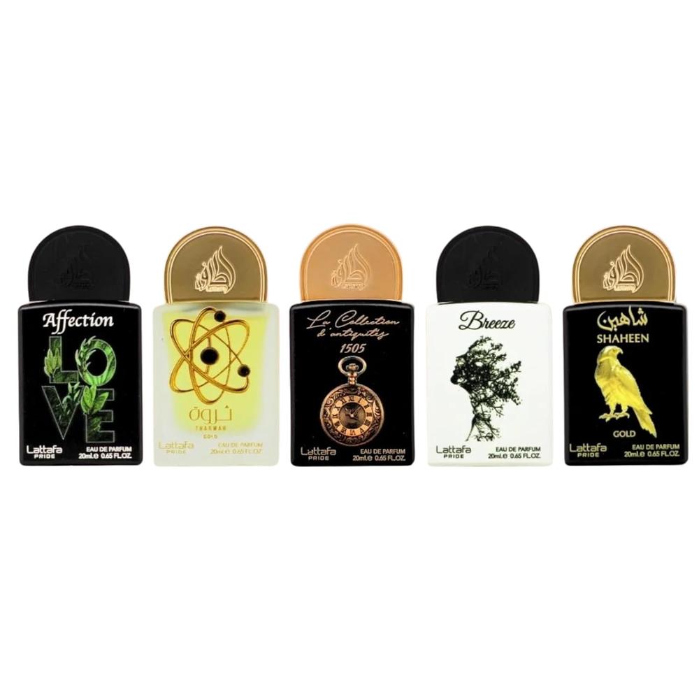 SET DE PERFUME LATTAFA PRIDE COLECCIÓN 1 EDP PACK 5 20 ML C/U - 2