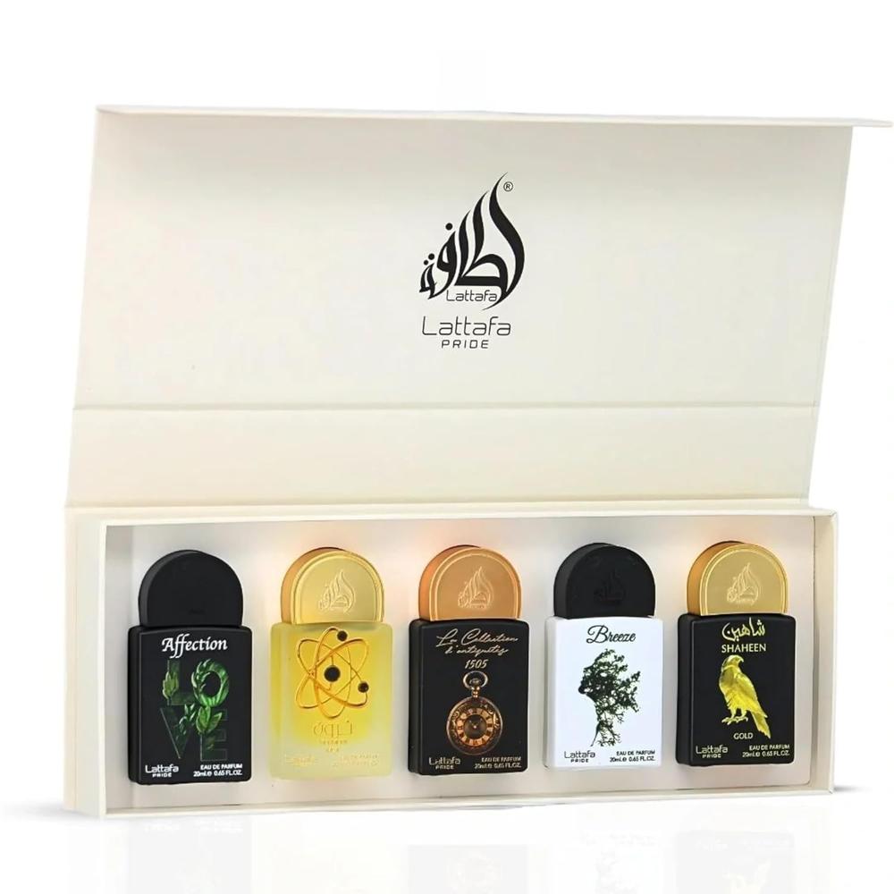 SET DE PERFUME LATTAFA PRIDE COLECCIÓN 1 EDP PACK 5 20 ML C/U - 3
