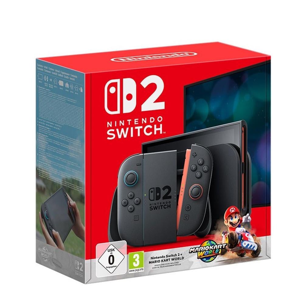 CONSOLA NINTENDO SWITCH 2 + MARIO KART WORLD | NEGRO - 1