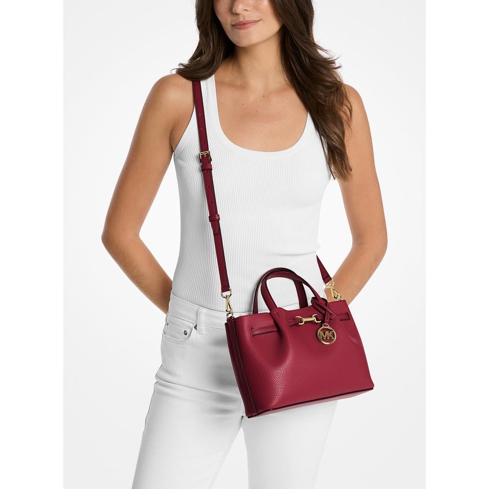 MICHAEL KORS BOLSO CARSON DE PIEL GRANULADA | CEREZA - 3