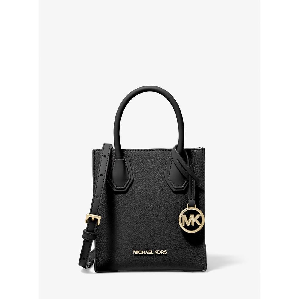 MICHAEL KORS BOLSO BANDOLERA MERCER EXTRAPEQUEÑO DE PIEL GRANULADA | NEGRO - 1
