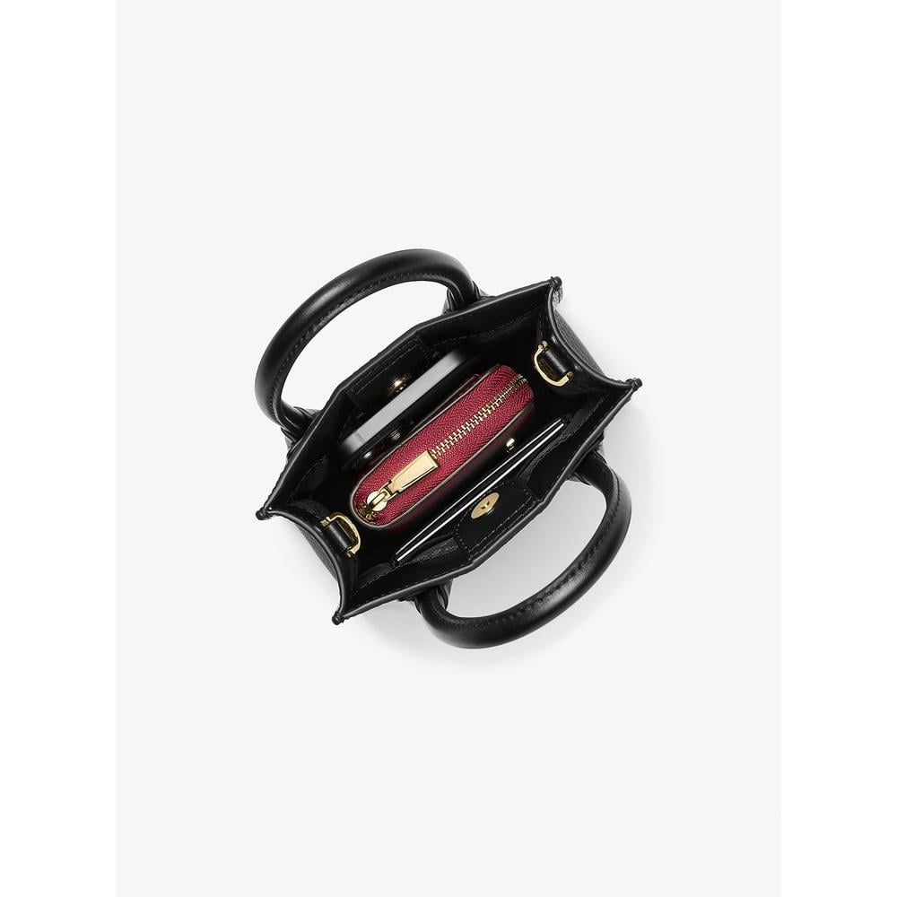 MICHAEL KORS BOLSO BANDOLERA MERCER EXTRAPEQUEÑO DE PIEL GRANULADA | NEGRO - 4