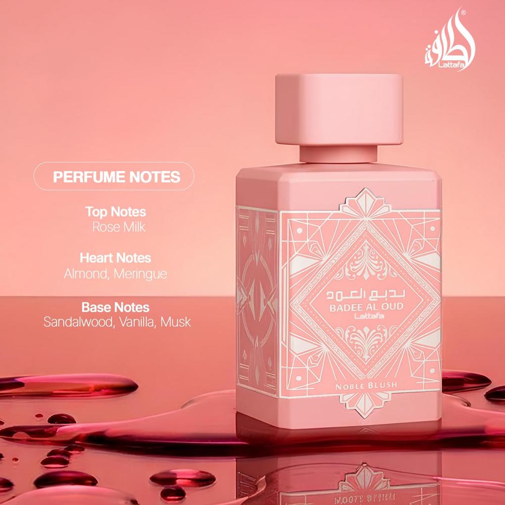 PERFUME LATTAFA BADEE AL OUD NOBLE RUBOR EDP UNISEX 3.4 OZ / 100 ML - 5