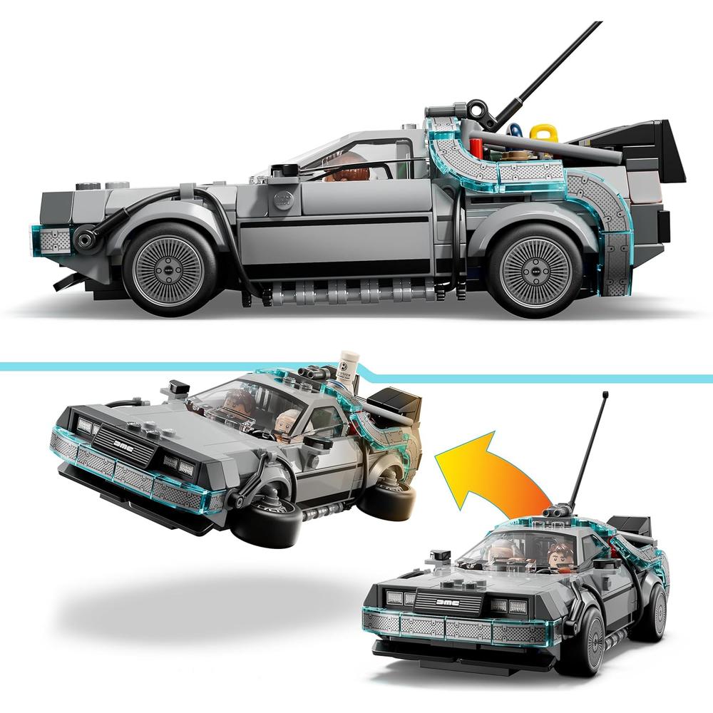 LEGO SPEED CHAMPIONS DELOREAN REGRESO AL FUTURO, 2 MODOS DE CONSTRUCCIÓN - 6