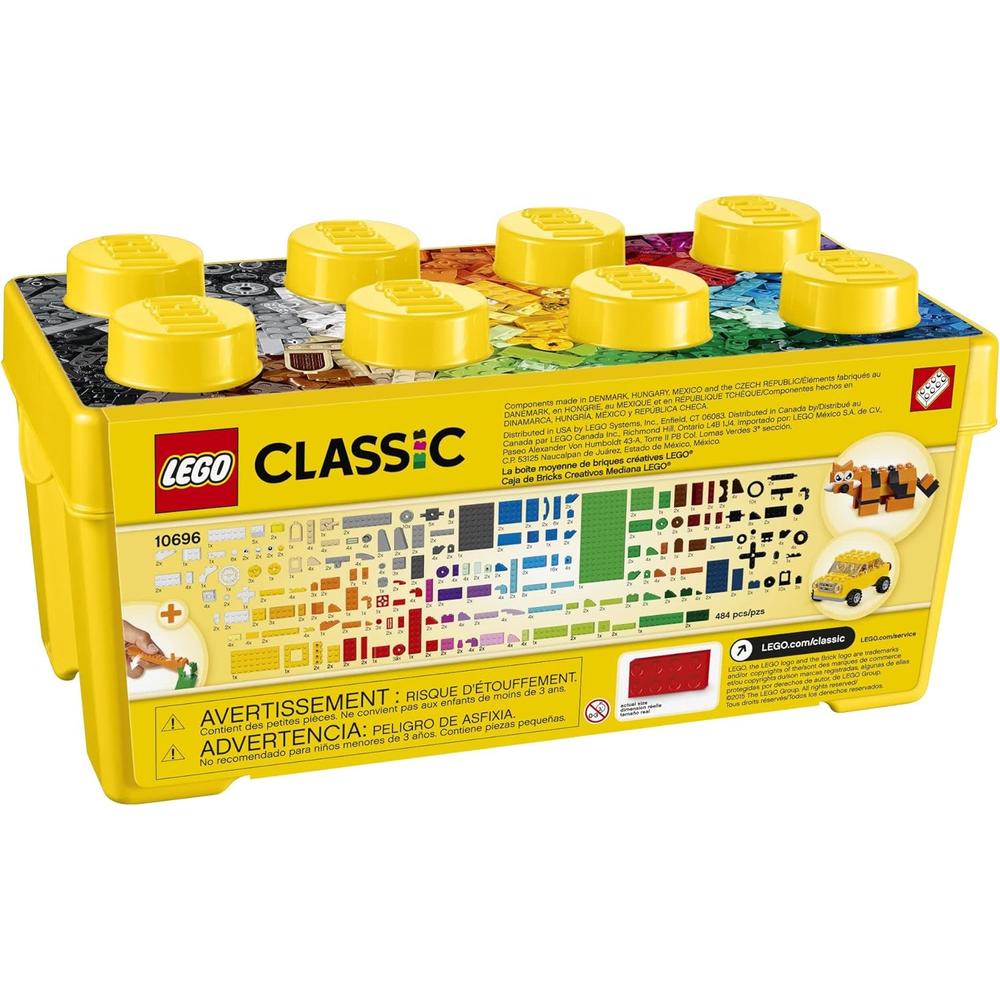 LEGO CLASSIC CAJA CREATIVA MEDIANA SET DE CONSTRUCCIÓN TREN COCHE TIGRE - 3