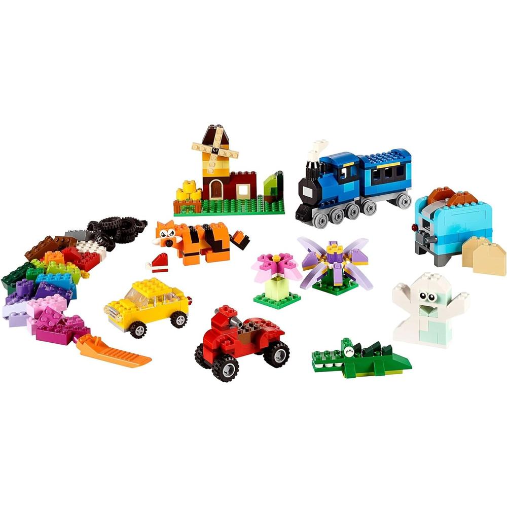 LEGO CLASSIC CAJA CREATIVA MEDIANA SET DE CONSTRUCCIÓN TREN COCHE TIGRE - 5