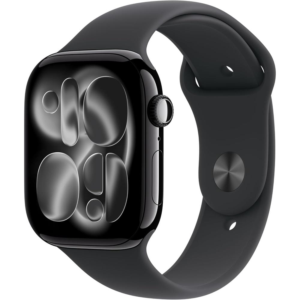 APPLE WATCH SERIES 11 (GPS 46MM) | JET BLACK ALUMINIO + SPORT BAND BLACK M-L - 1
