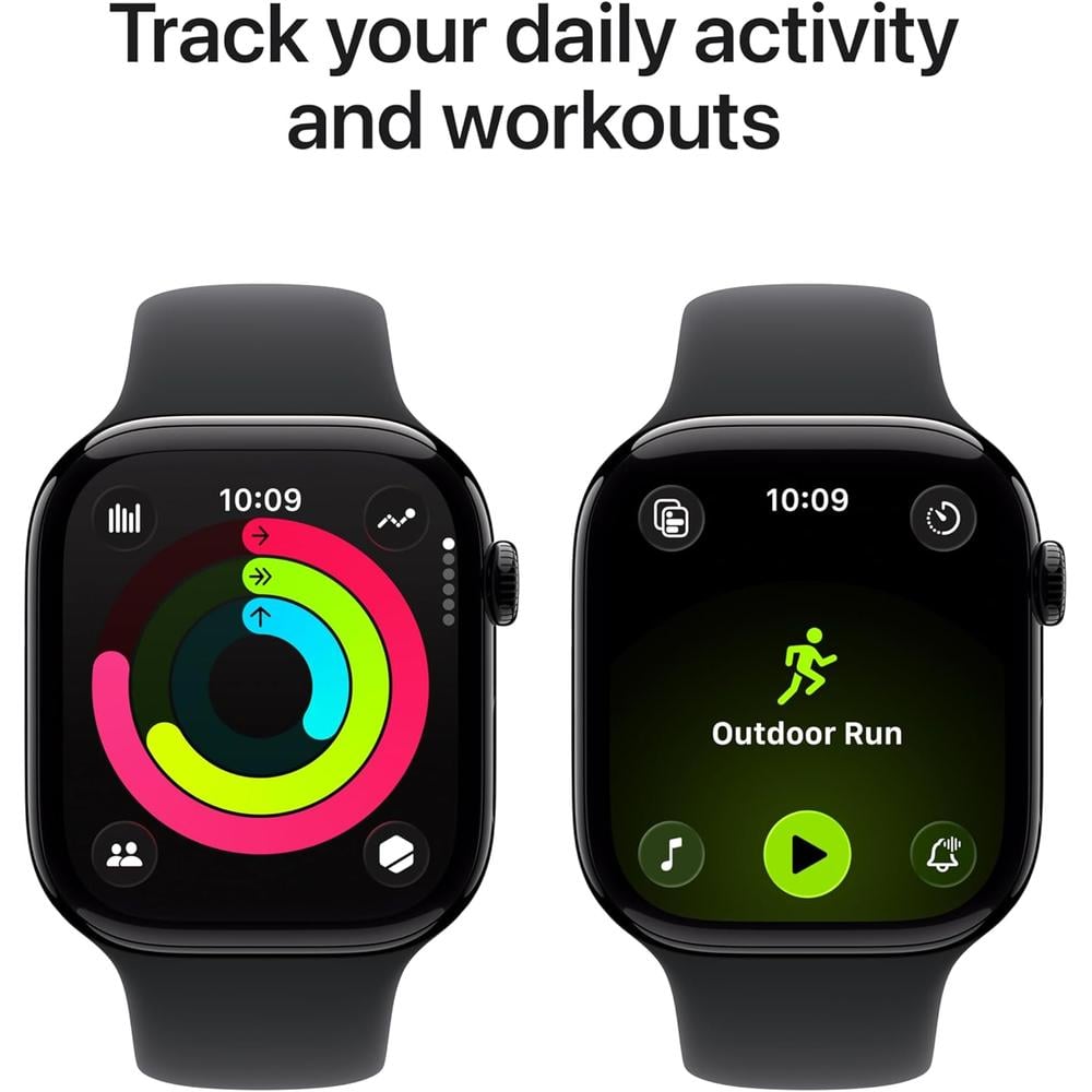 APPLE WATCH SERIES 11 (GPS 46MM) | JET BLACK ALUMINIO + SPORT BAND BLACK M-L - 3