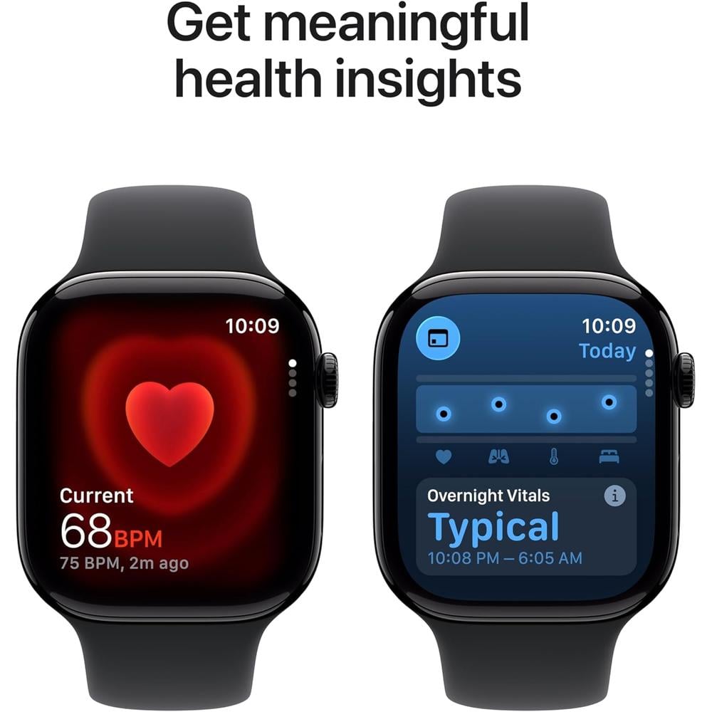 APPLE WATCH SERIES 11 (GPS 46MM) | JET BLACK ALUMINIO + SPORT BAND BLACK M-L - 4