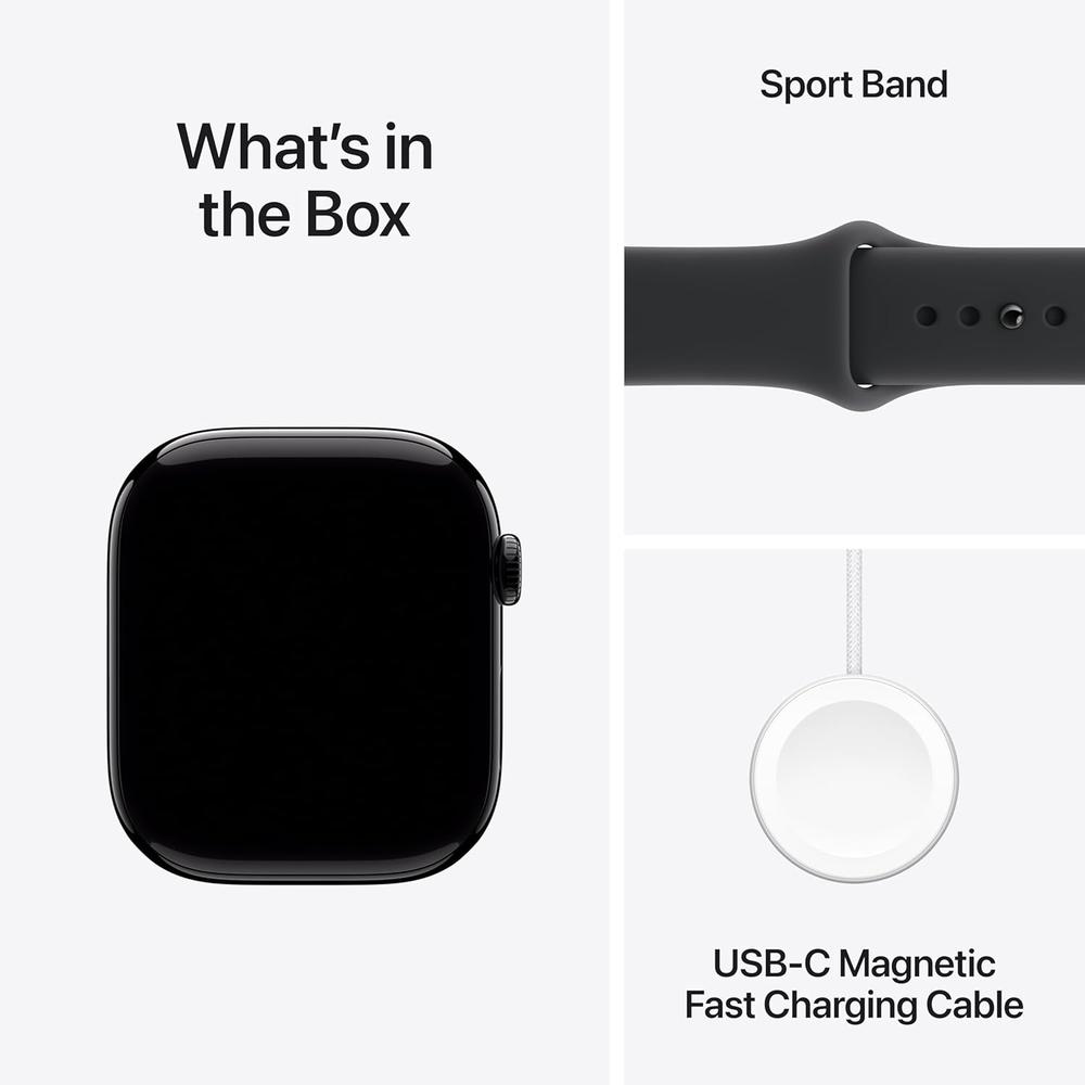 APPLE WATCH SERIES 11 (GPS 46MM) | JET BLACK ALUMINIO + SPORT BAND BLACK M-L - 6