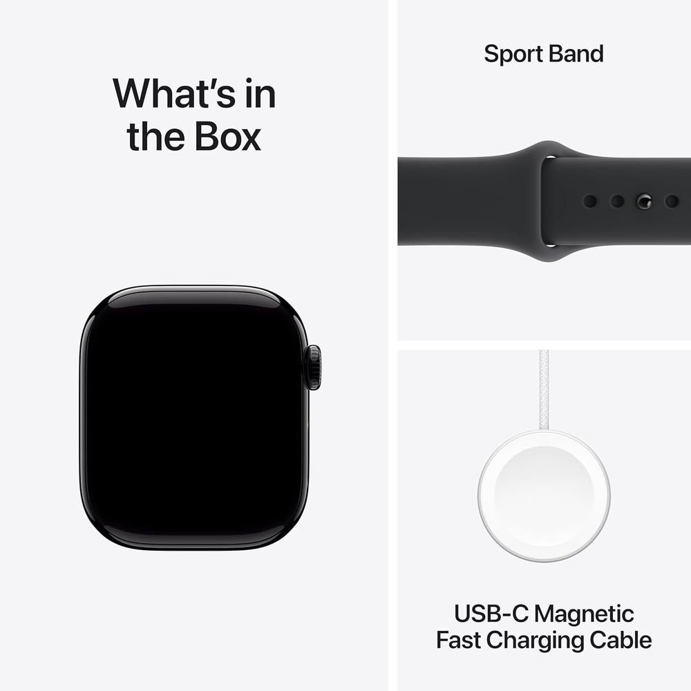 APPLE WATCH SERIES 11 JET BLACK ALUMINIO (GPS 42MM) + SPORT BAND BLACK S/M - 6