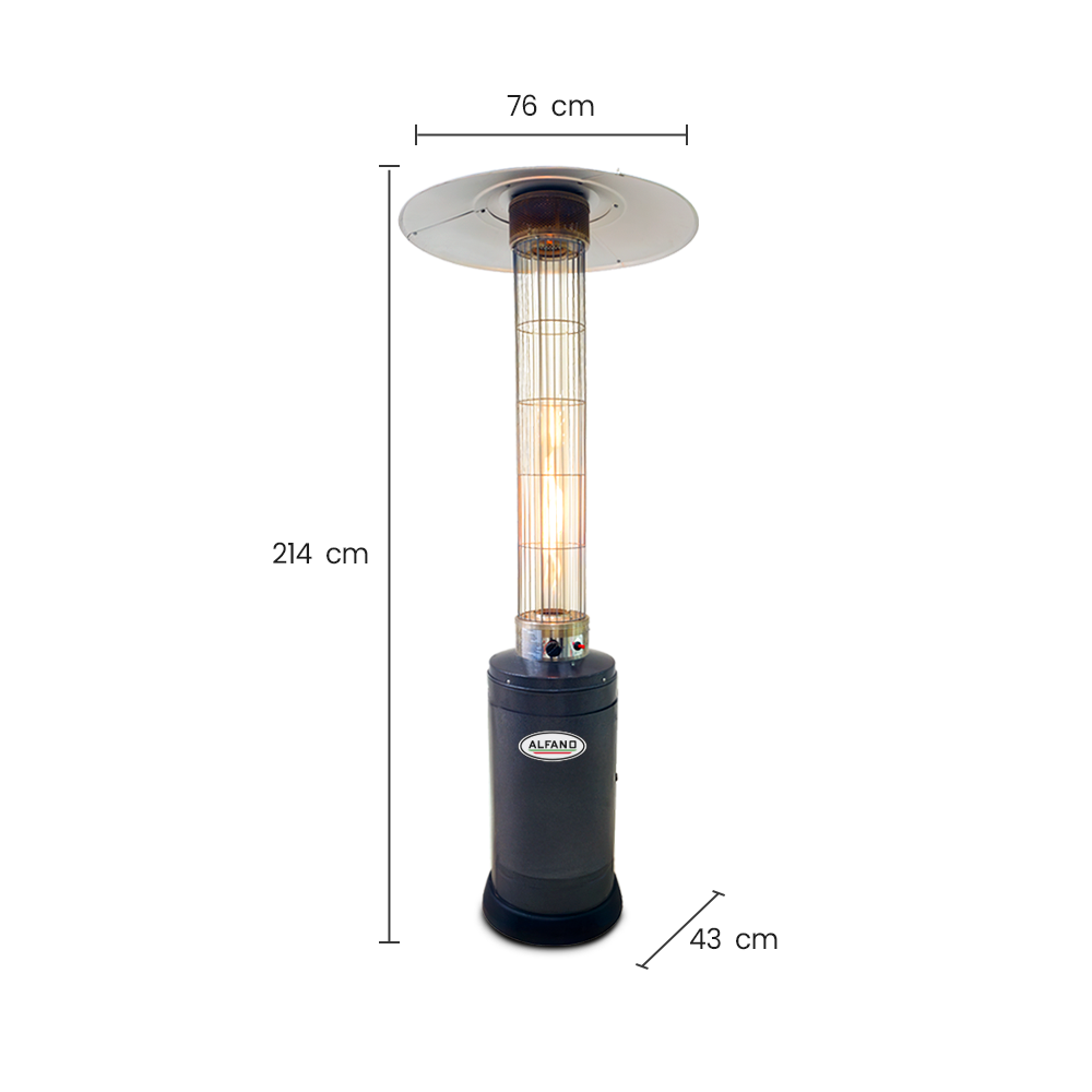 Estufa a Gas ALFANO Hasta 25m2 13000W HMXD COLOR - 6