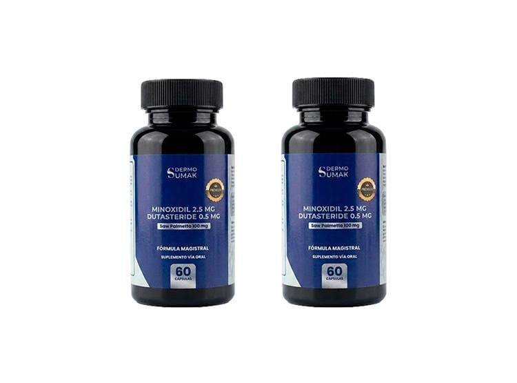 MINOXIDIL 2.5 MG Y DUTAST.0.5M Y SAW PALMETTO 60 CAP. DERMO SUMAK 2UND - 1
