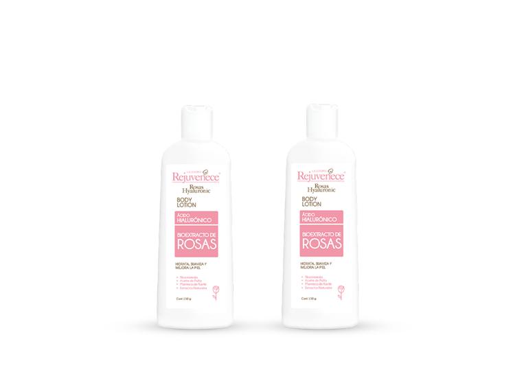 CREMA CORPORAL CON ACIDO HIALURONICO BIOEXTRACTO DE ROSAS 150ML 2 UND - 1