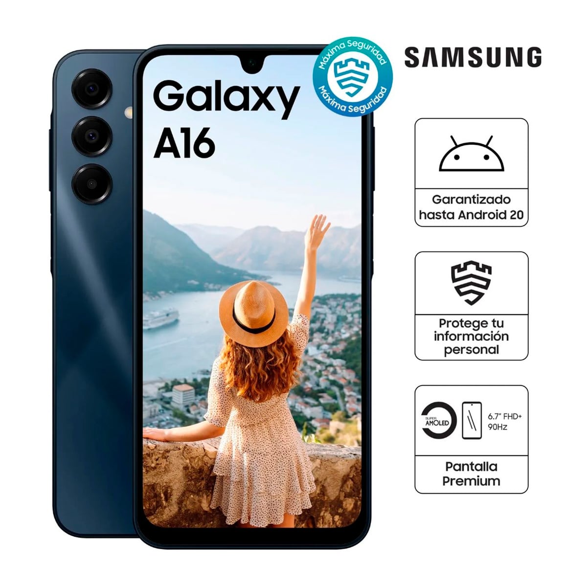 CELULAR GALAXY A16 4RAM 128GB NEGRO - 1