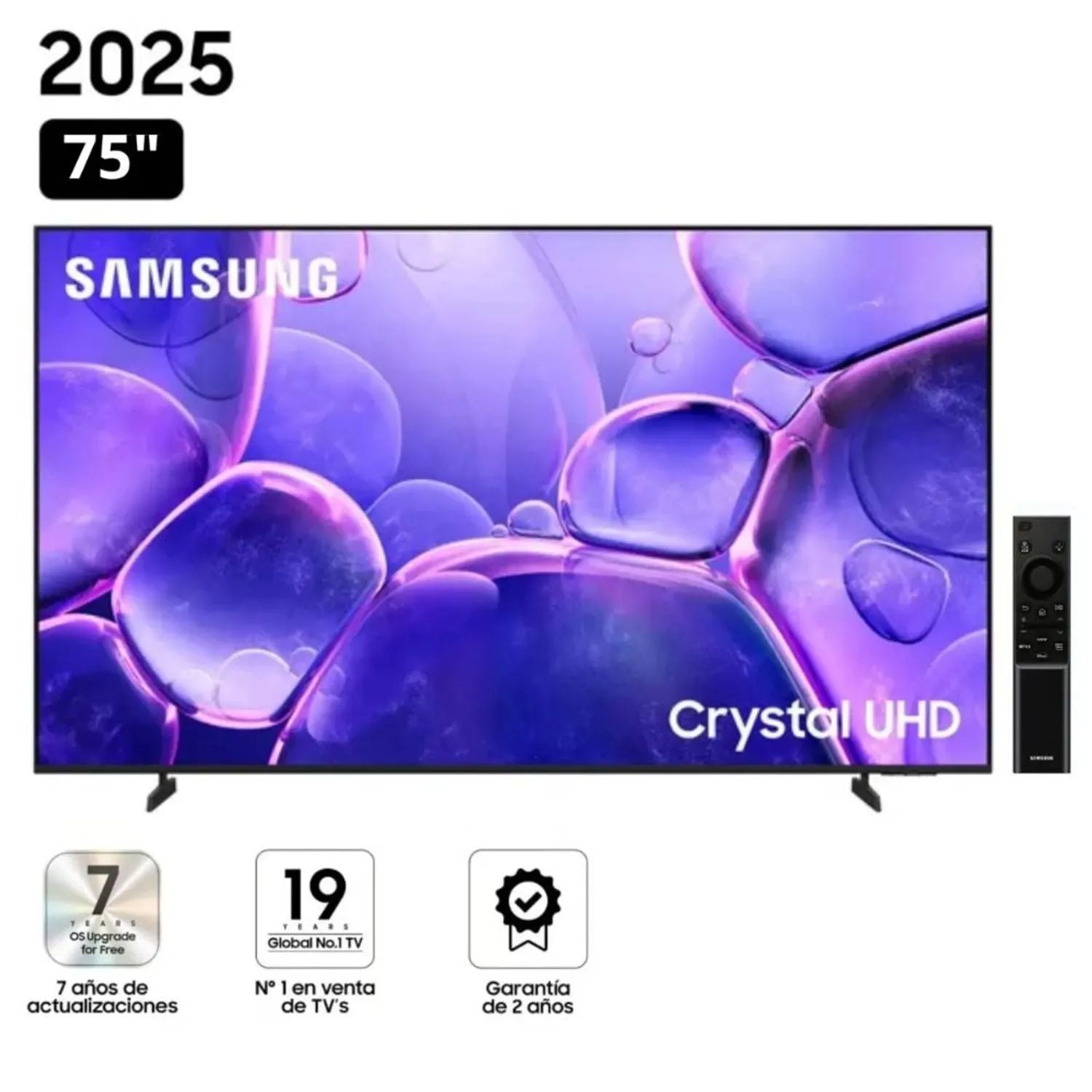 TELEVISOR SAMSUNG 75' SMART CRYSTAL UHD 4K 75U8000FG - 1