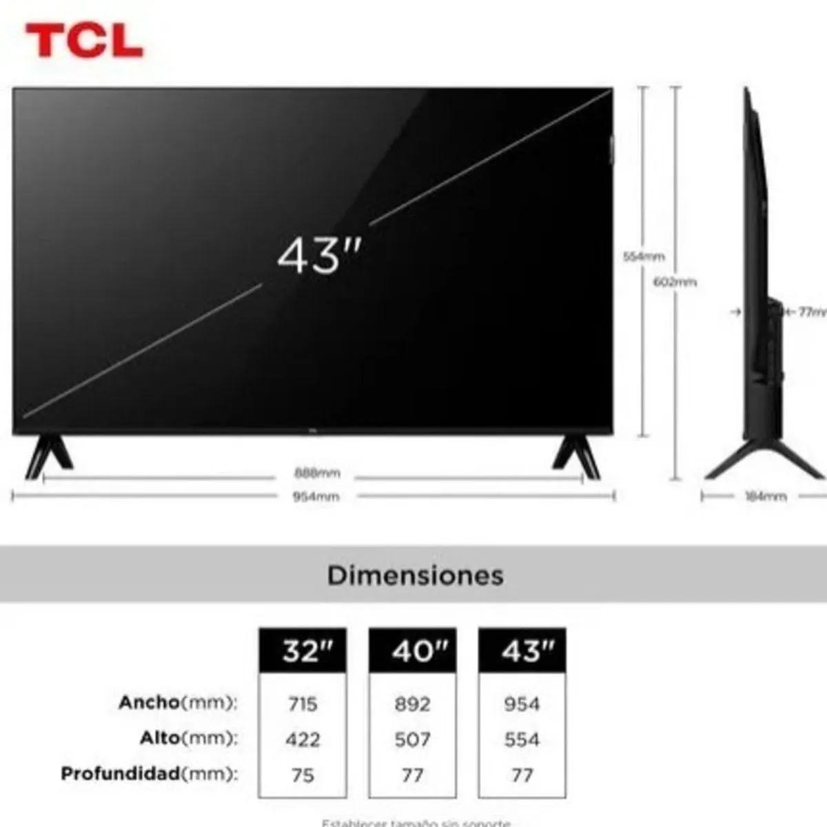 TELEVISOR TCL QLED 43' FULL HD SMART GOOGLE TV 43S5K - 3