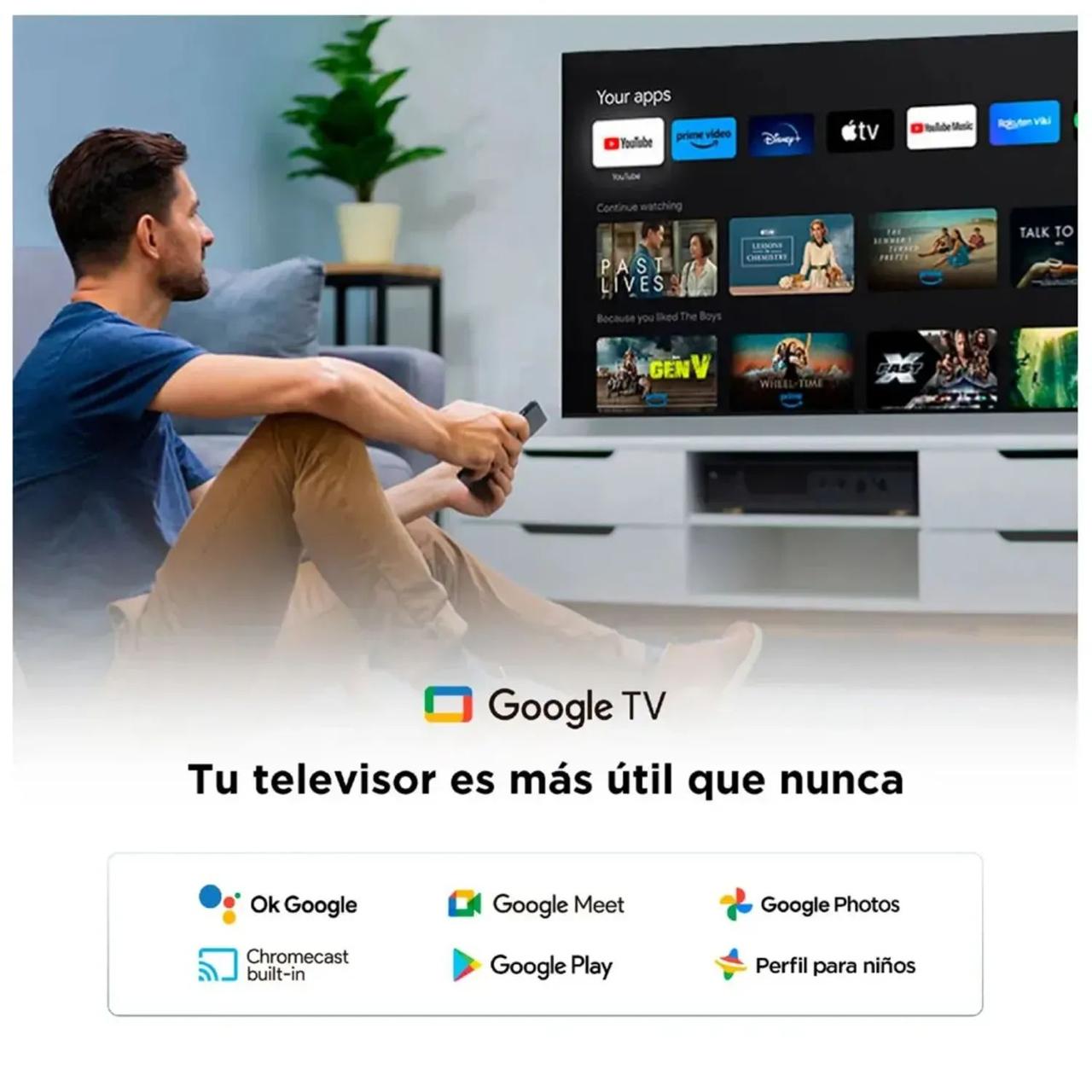 TELEVISOR TCL LED 65' UHD 4K SMART GOOGLE TV 65V6C - 3