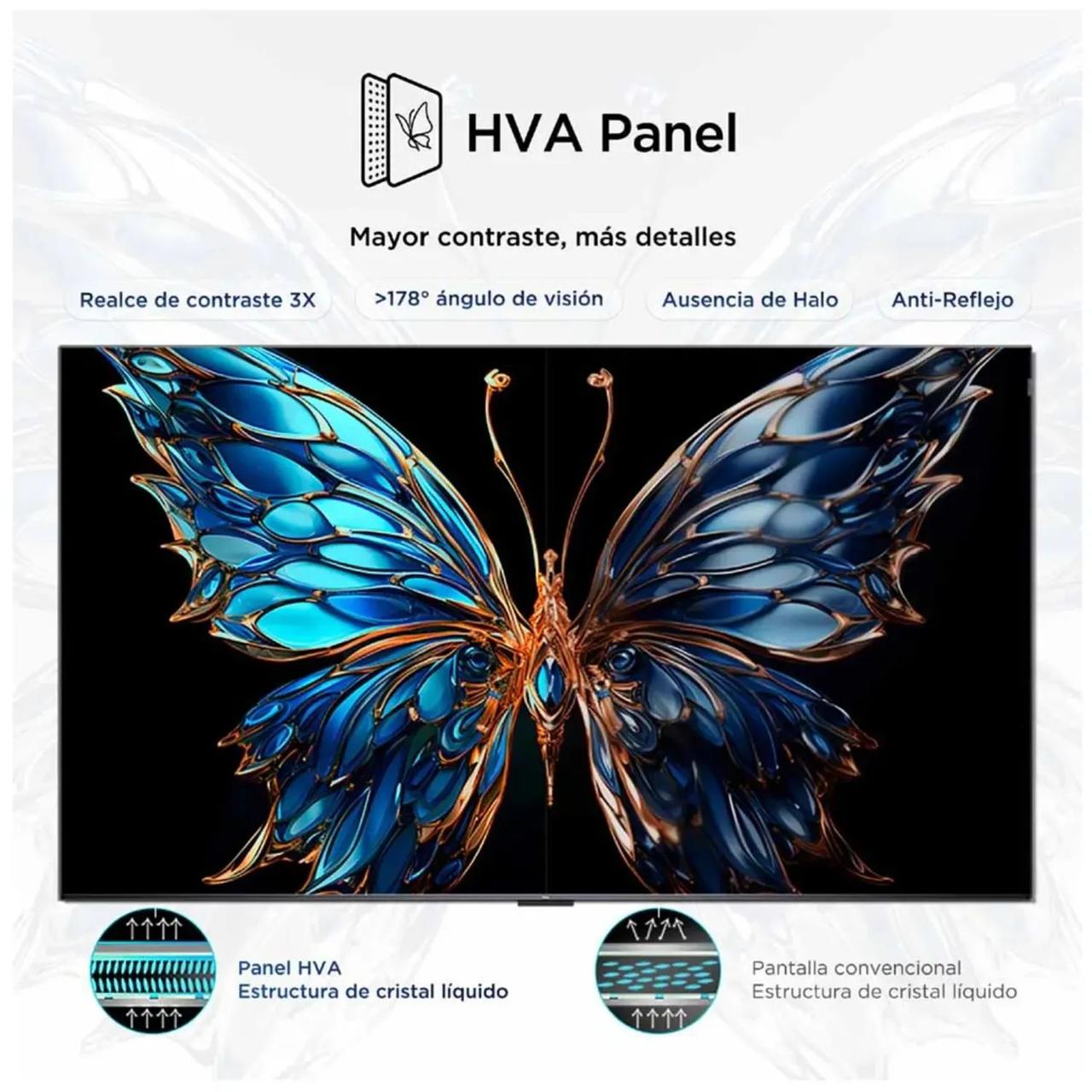 TELEVISOR TCL QLED 75' SMART UHD 4K GOOGLE TV 75T6C - 3