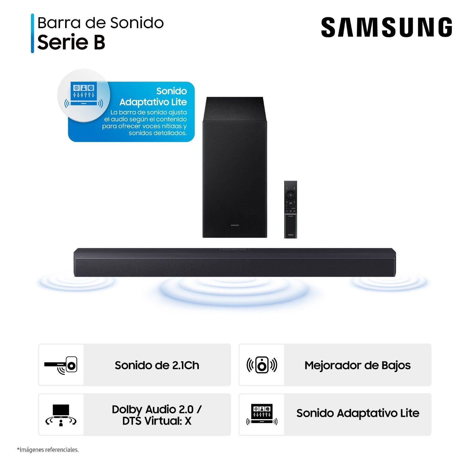 SOUNDBAR SAMSUNG SERIE B 2.1 CH. HW-B450F - 1