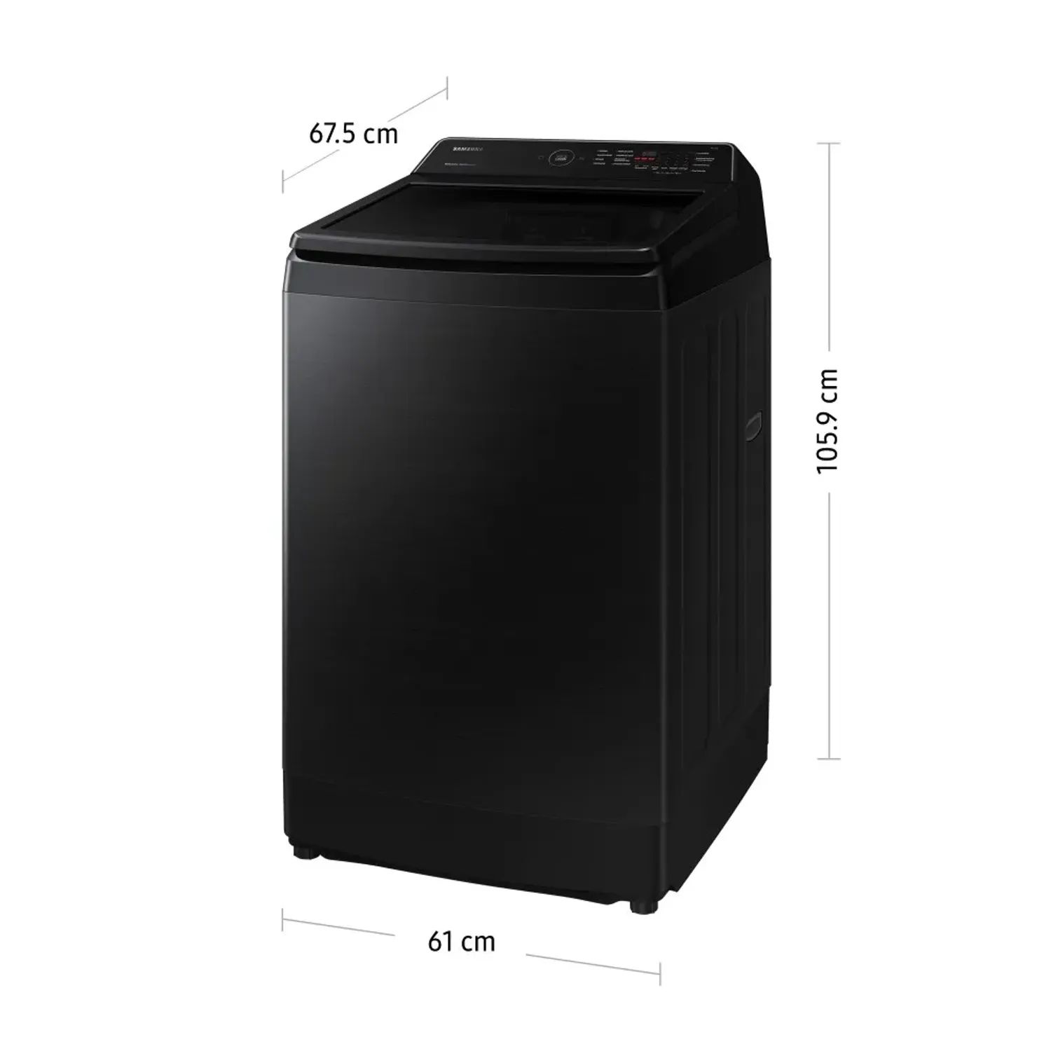LAVADORA SAMSUNG  ECOBUBBLE 13KG WA13CG5441BVPE NEGRO - 5