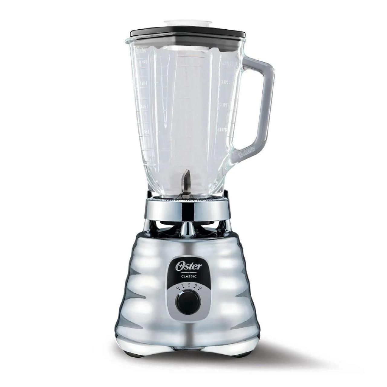 LICUADORA OSTER CLASICA 3 VELOCIDADES 1.25L CROMADO BLST4655 - 2