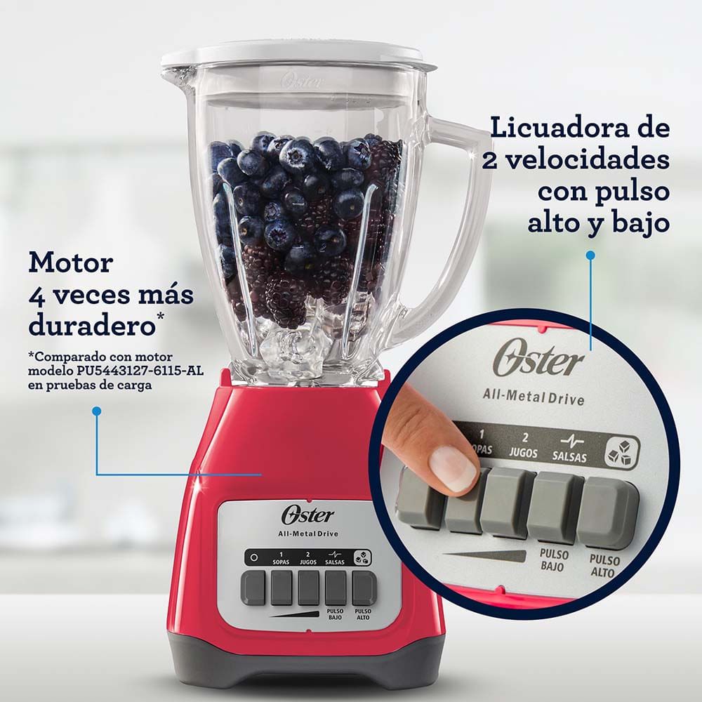 LICUADORA OSTER 1.25 LIT. 2 VELOCIDADES - 7