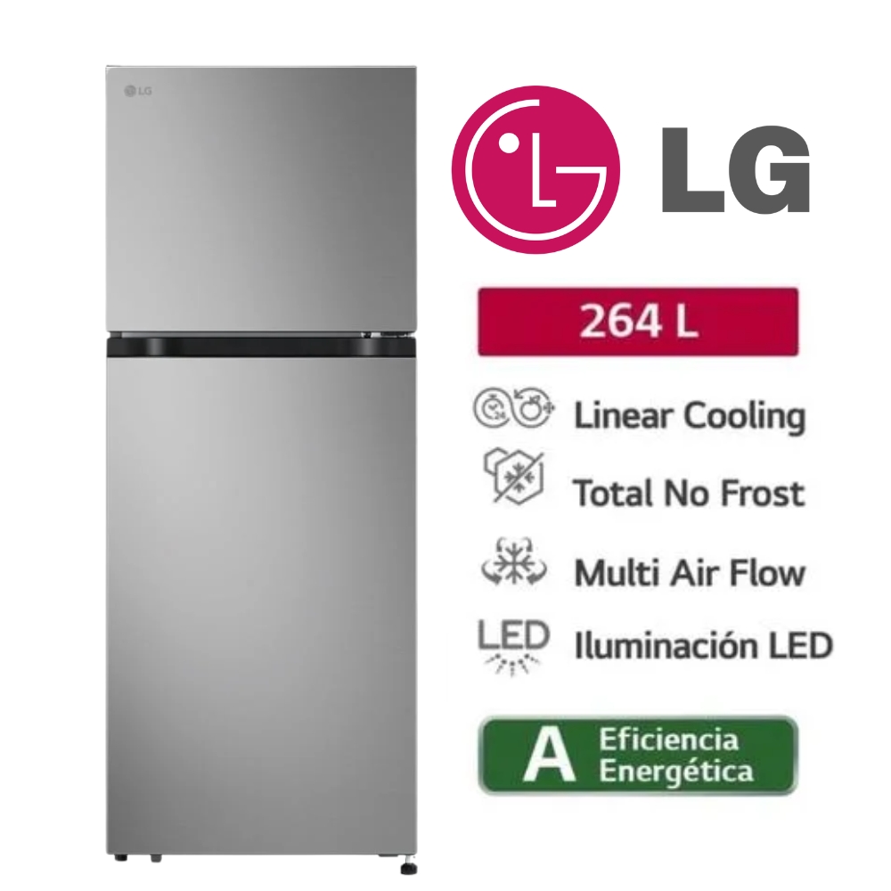 REFRIGERADORA 264LT LG COLOR GRIS OSCURO MOD VT26BPY - 1