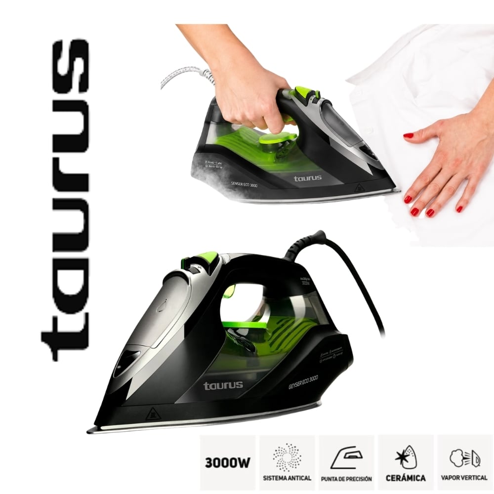 PLANCHA TAURUS VAPORERA SPRAY MOD ECO 3000 - 1