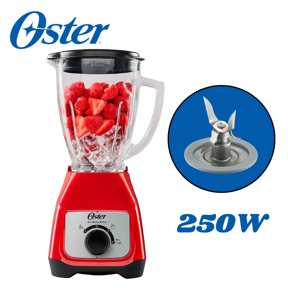 LICUADORA OSTER 1.5L DE 550W BLSTKAGRRD – ROJO - 1
